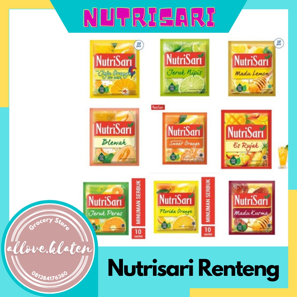 

Nutrisari Renteng isi 10 sachet