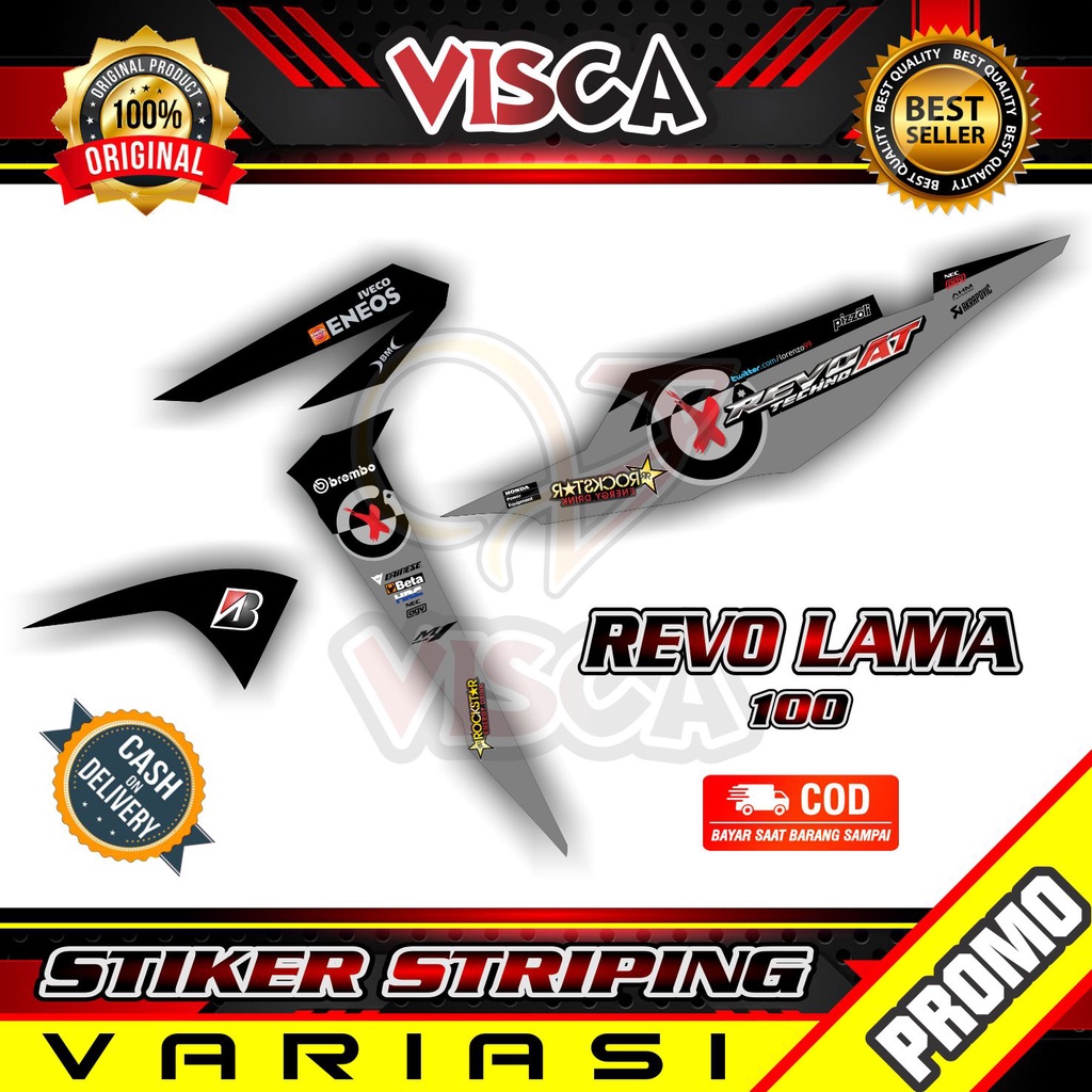 Striping Revo Lama - Sticker Striping Variasi Lis Revo Lama - Striping Hologram Revo Lama - Lorenzo