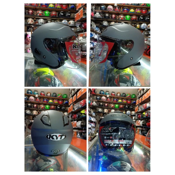 KYT Kyoto R gorila grey Matt/dop