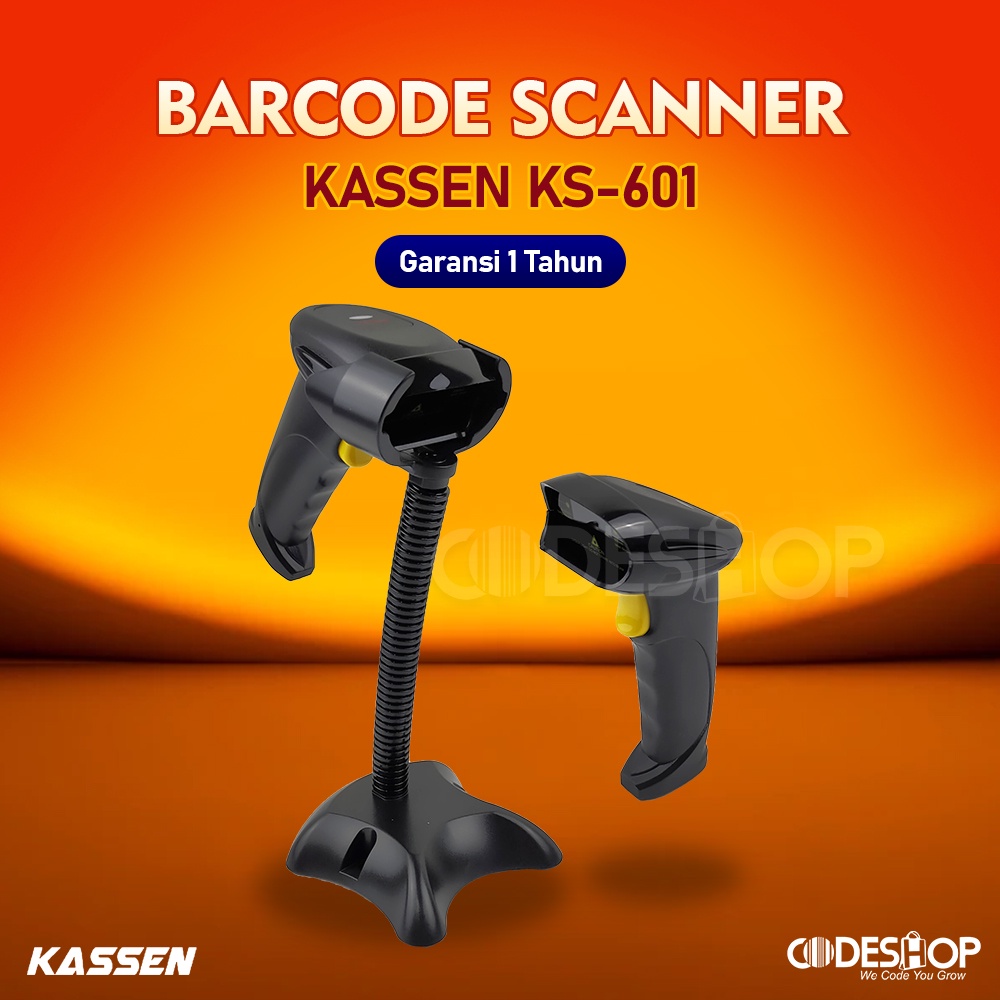 Barcode Scanner Kassen KS 601 1D Auto Scan - USB