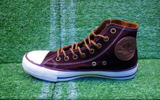 Sepatu Converse Chuck Tailor CT Classic Premium Navy Grey Sneakers Pria Wanita Kets Sekolah Kerja