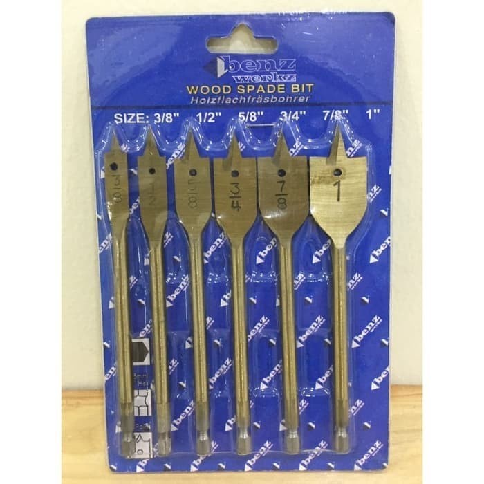 PTMndri - MATA BOR KAYU kIPAS SET 6 PCS BENZ MATA BOR PELUBANG KUNCI⠀⠀