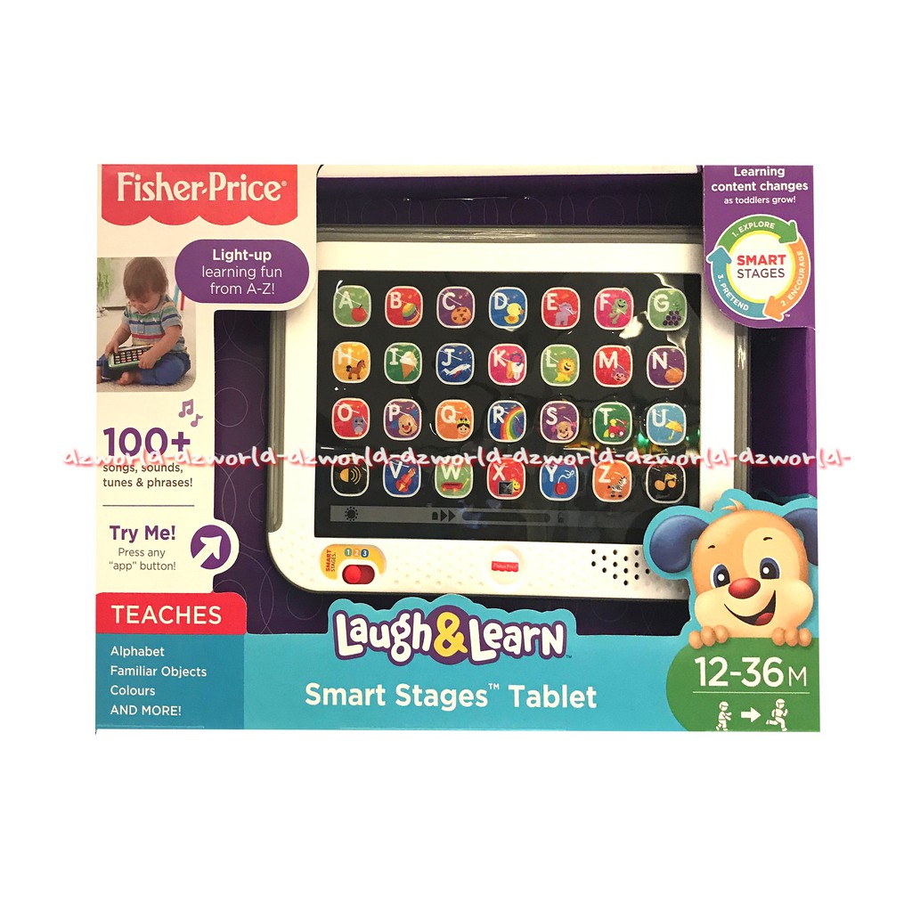 Fisher Price Laugh&amp;Learn Smart Stage Tablet Mainan Anak Edukasi Tab ipad Fisherprices