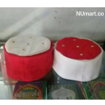 Peci Maiyah Cak Nun Merah dan Putih - Songkok Maiyah Cak Nun - Kopyah Maiyah Cak Nun