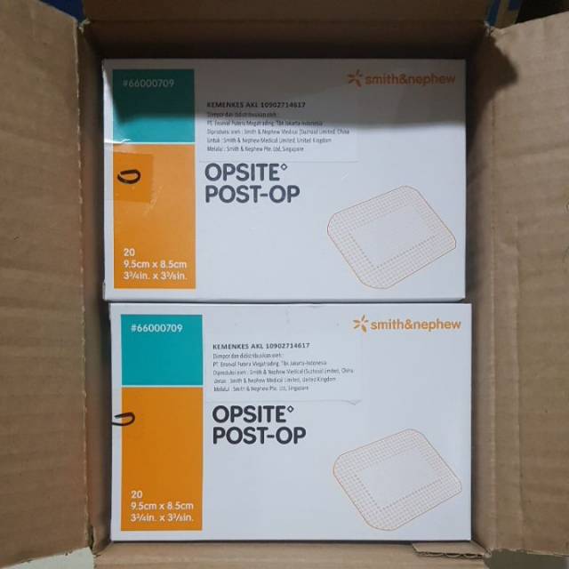 OPSITE POST-OP 9,5 x 8,5 cm / Plester tahan air / Opsite 9,5cm x 8,5cm