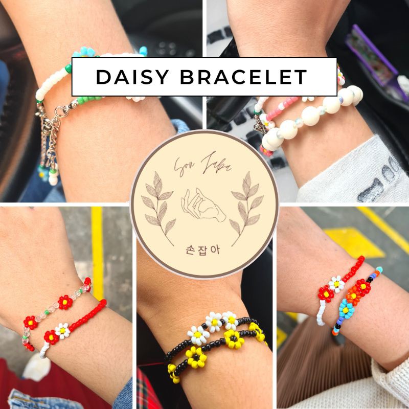 Daisy Bracelet Gelang Daisy Bead Bracelet Gelang Kpop Idol Bead Bracelet Kpop Idol