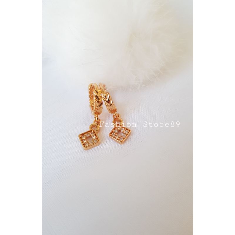 anting jurai xuping import motif love xuping perhiasan xuping fashion import bestseller