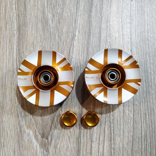 PART BROMPTON MINIMODS BROMPTON "UNION JACK" JOCKEY WHEEL - GOLD