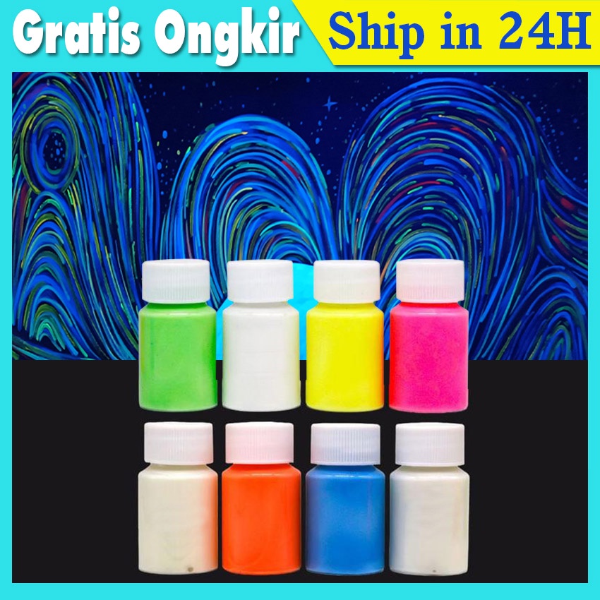 Bubuk Fosfor Premium Bubuk Glow In The Dark Cat Dinding Glow In The Dark