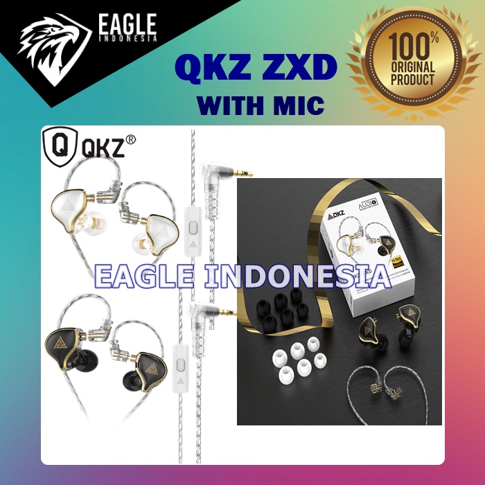 QKZ ZXD 1 Dynamic HiFi Bass Sport IEM Headphones alt ZSN ZEX -WITH MIC