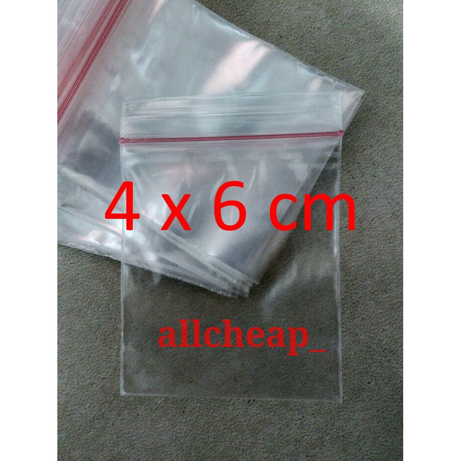 100LBR plastik KLIP 4x6 plastic clip seal zipper bag sealer ziplock PE