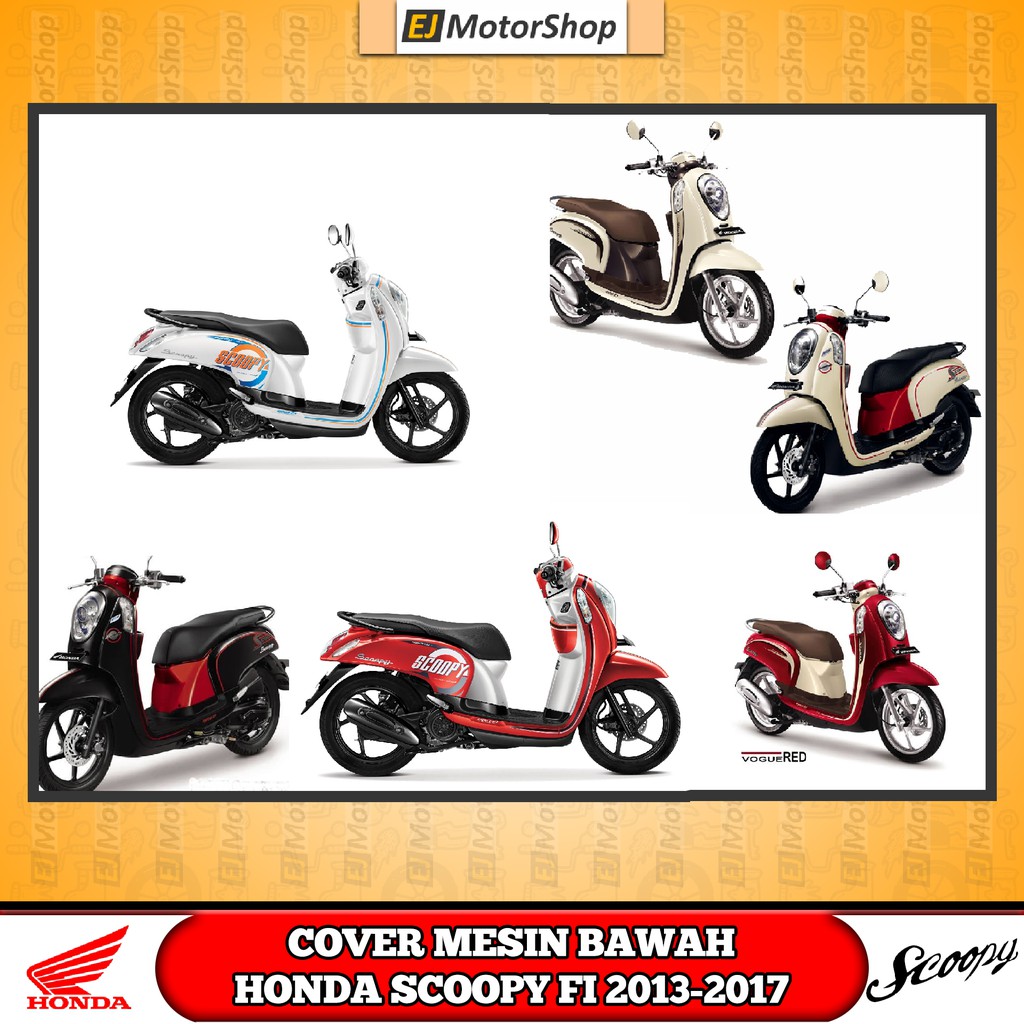 Cover Tangki Honda Scoopy FI Warna Krem Tahun 2017