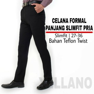  Celana  Formal Panjang Slimfit Pria  Kerja  Kantor Bahan 