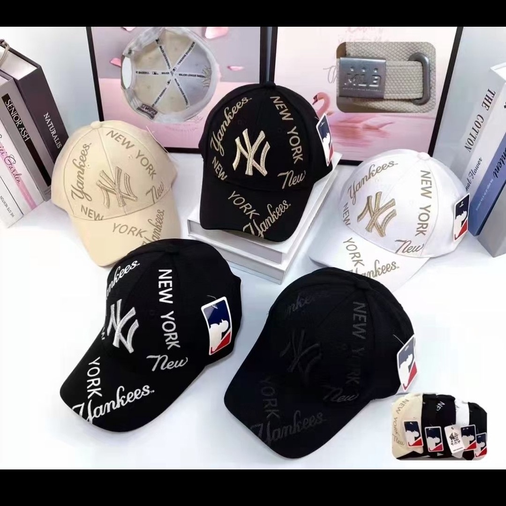 Topi baseball FASHION NEW YORK MLB pria wanita import