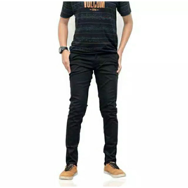 TERLARIS CELANA PRIA CHINO Slim fit Panjang Kerja kantor Santai Liburan Cowok Gentleman 27 - 38