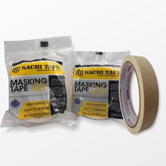 

Lakban Kertas / Masking Tape Nachi 24mm 1inch 20yard