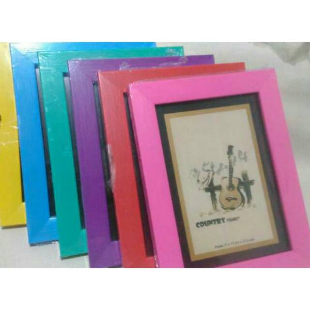 Pigura Bingkai Frame Photo Frame Ukuran 5r Warna Warni Foto Keluarga Shopee Indonesia