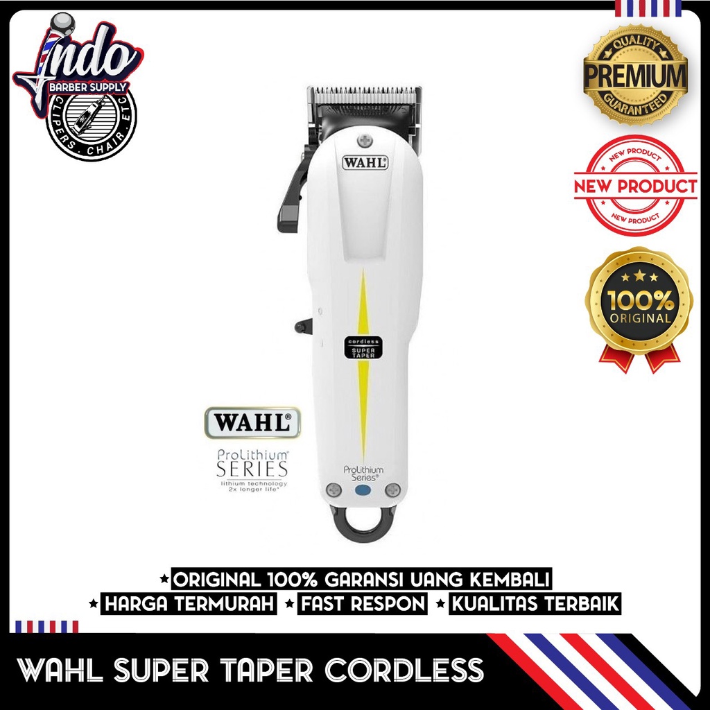 Clipper WAHL Cordless Taper (tanpa kabel) / Super Taper Cordless ORIGINAL GARANSI MPM