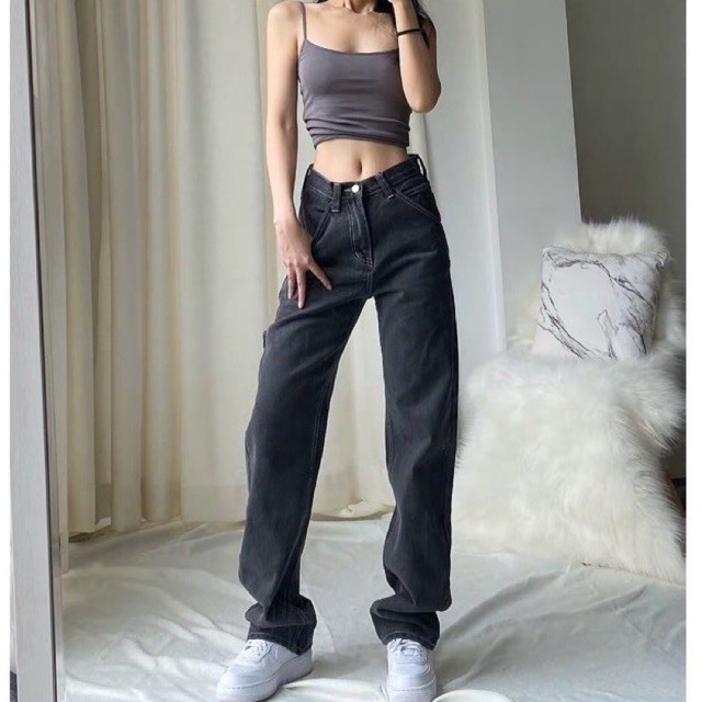 black baggy jeans