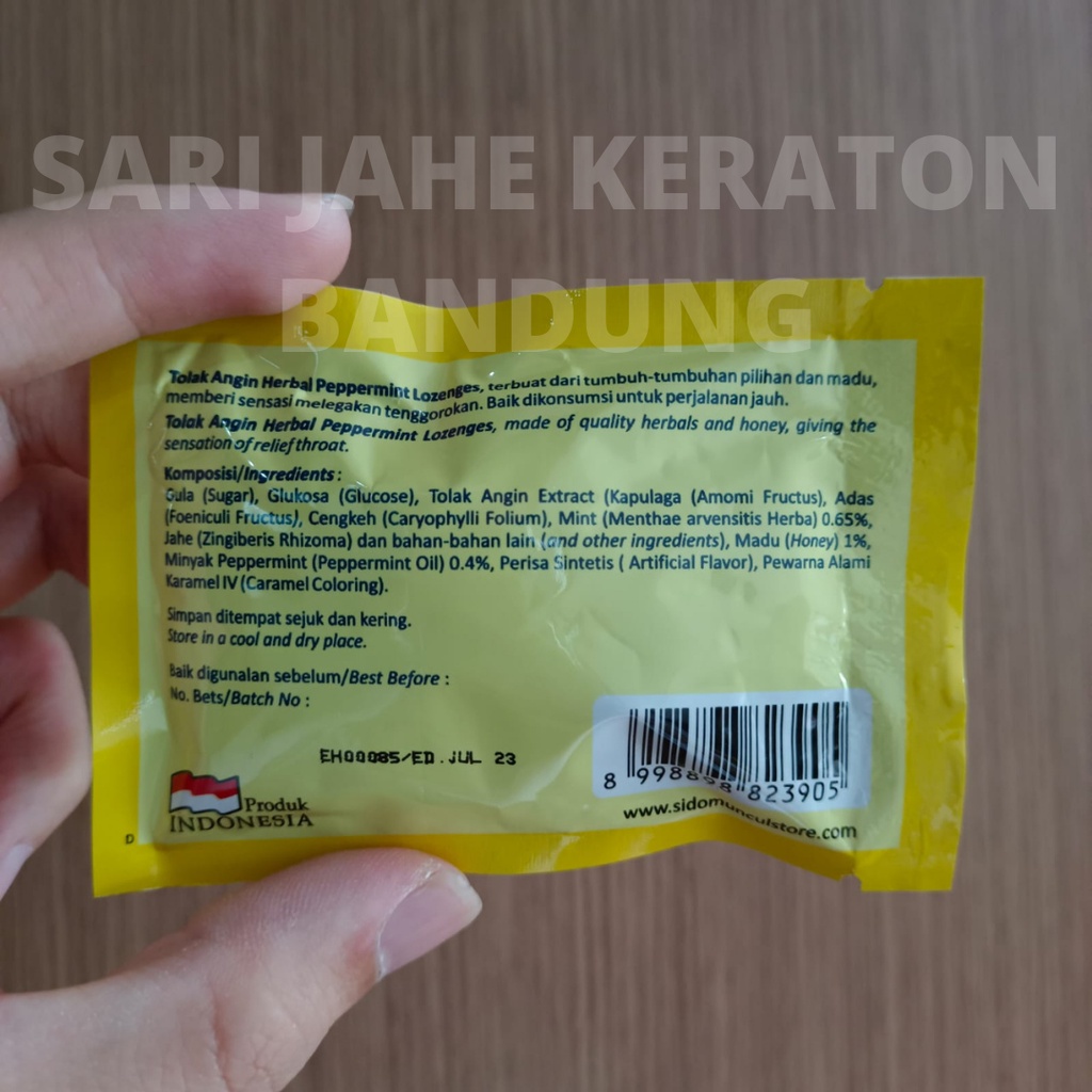 Permen Tolak Angin Sachet isi 5