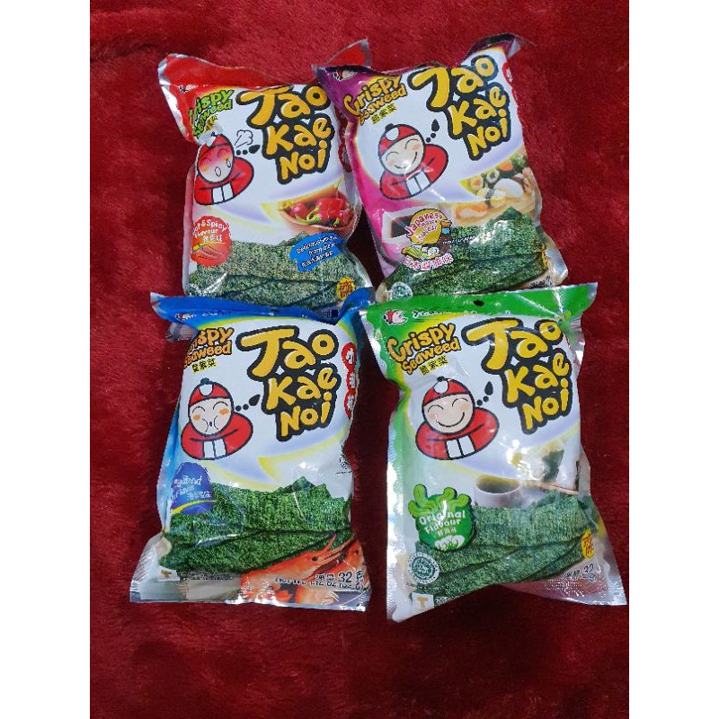 Tao Kae Noi 32 Gr Rumput Laut (Hot &amp; Spicy/Original/Seafood/Japanese Sauce/Tomato)
