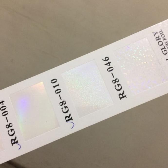 

HOT STAMPING FOIL ROYAL GLORY RG HOLOGRAM TRANSPARANT 64CM x 120M