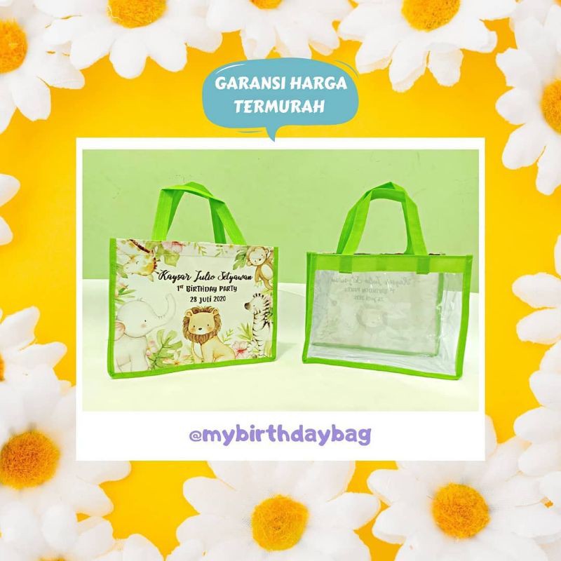 

Tas ultah pvc goodie bag pvc murah tas ultah murah tas desain ultah FREE ONGKIR