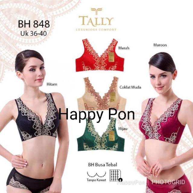 Bra BH penekan lemak busa tebal merk Tally 848 | push up bra