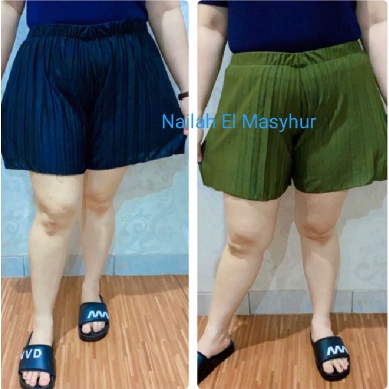 (FREE ONGKIR)HOTPEN PLISKET LIDI JUMBO BB 90/HOT PANT TERLARIS/HOTPANT PLISKET WANITA/CELANA WANITA