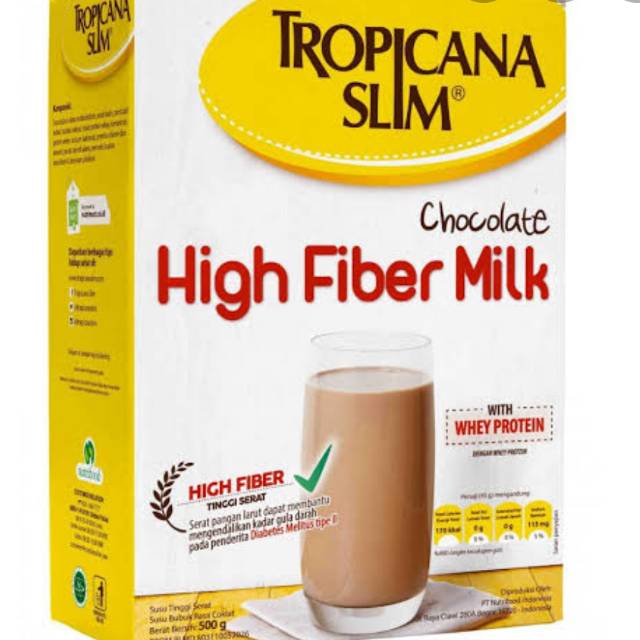 

Tropicana Slim High Fiber Milk 500gr