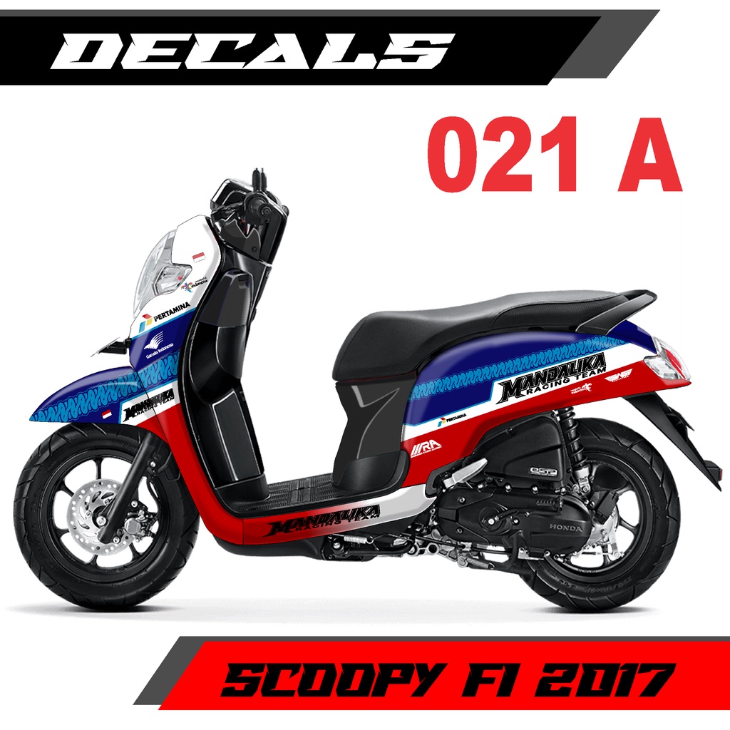 Decal Sticker - Dekal Stiker Fullbody Scoopy Skupi Fi 2017 Desain MANDALIKA Racing Team - 021