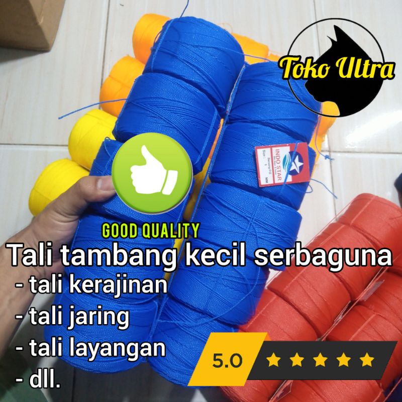 TALI 1MM / TAMBANG KECIL / TALI LAYANGAN / TALI KERAJINAN / TALI RIS / TALI JARING / TALI KILOAN / PUSAT GROSIR TALI