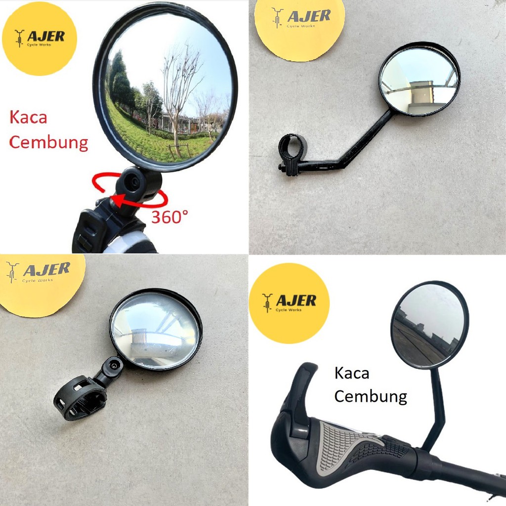 Kaca Spion sepeda stang jalu 360 derajat adjustable blindspot mirror