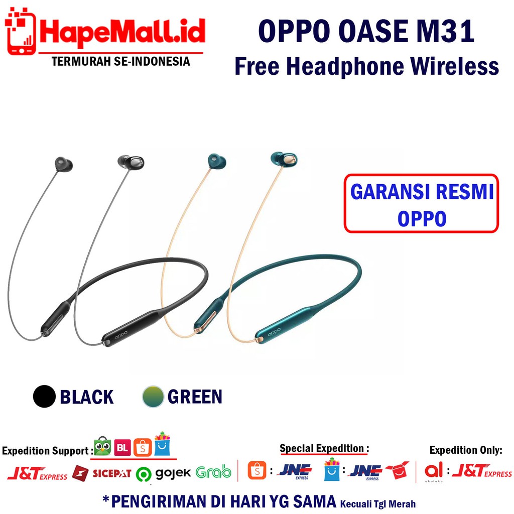 OPPO OASE ENCO M31 HF BLUETOOTH GARANSI RESMI OPPO TERMURAH