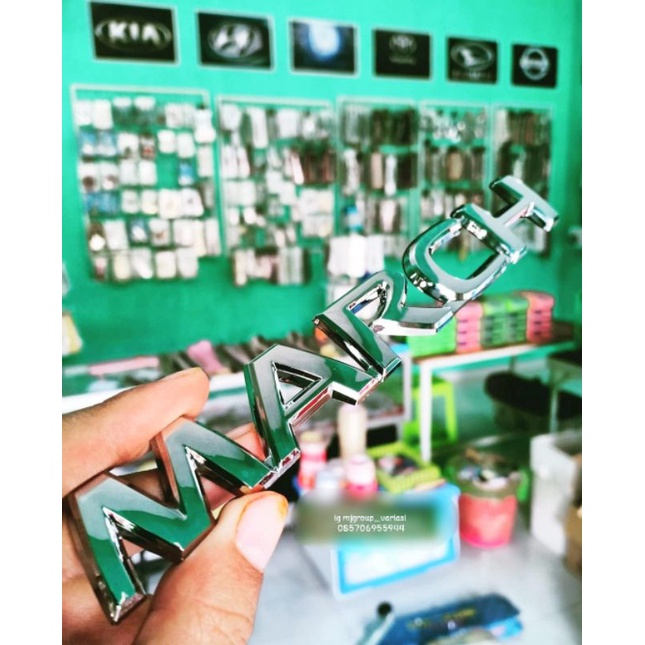 Emblem logo nissan MARCH ukuran original bagasi