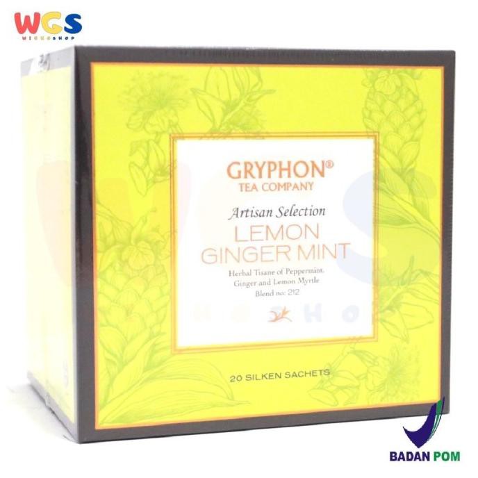 

Jual Gryphon Tea Bag Lemon Ginger Mint Herbal Tisane Of Peppermint / Box Teh