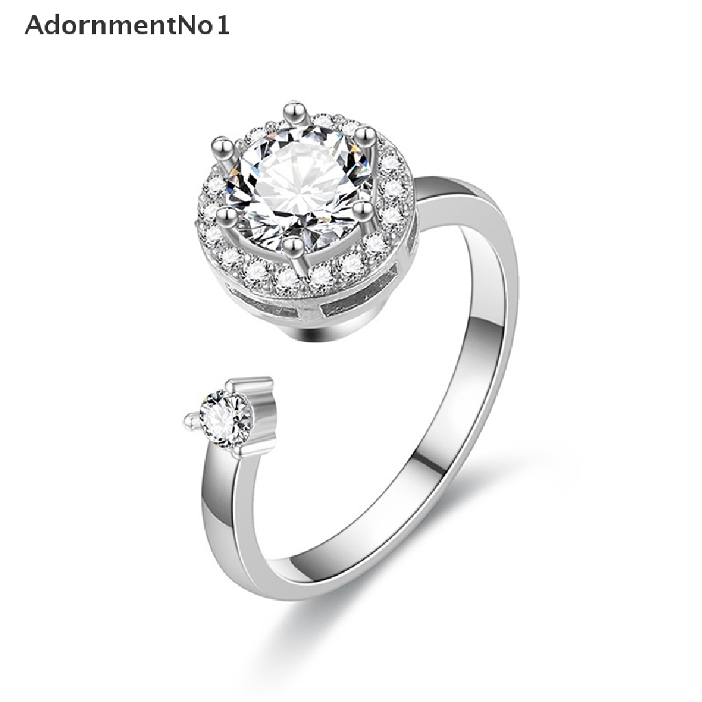 (AdornmentNo1) Cincin Anti Stress Motif Bunga Matahari / Daisy / Planet Untuk Wanita