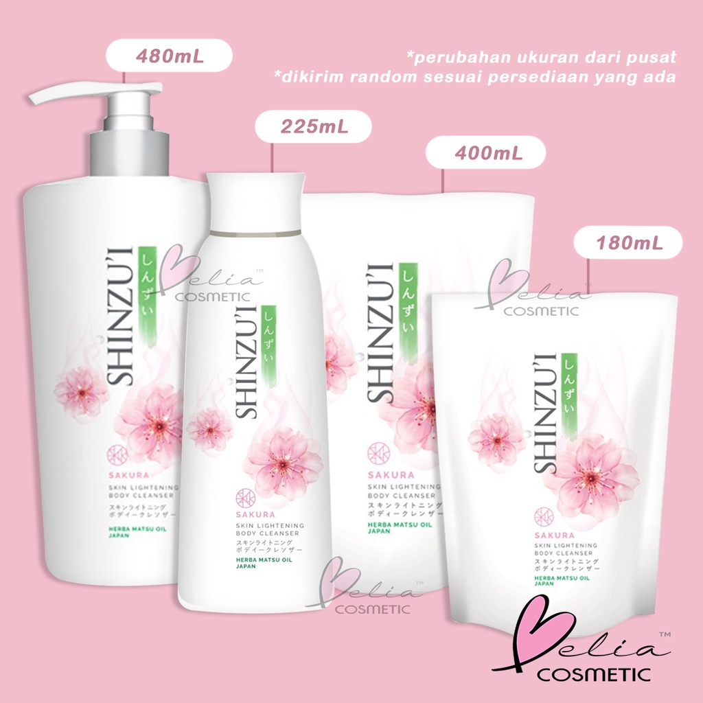 ❤ BELIA ❤ SHINZUI Lightening Body Cleanser | Sabun Cair Shinzu'i | Body Wash 480ml 400ml 225ml 180ml