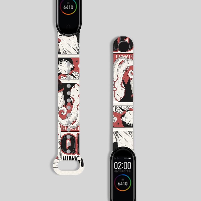 XiaoMi Band 6 Strap Xiaomi Mi Bracelet 7 6 5 4 3 Cartoon Printed Personality Pattern Replacement Bracelet Strap xiaomi band 5 miband 6 miband 4