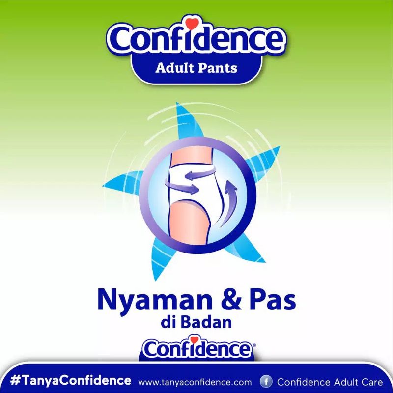 Confidence Adult Pants M16 - M16+4 Popok Celana Dewasa Confidence