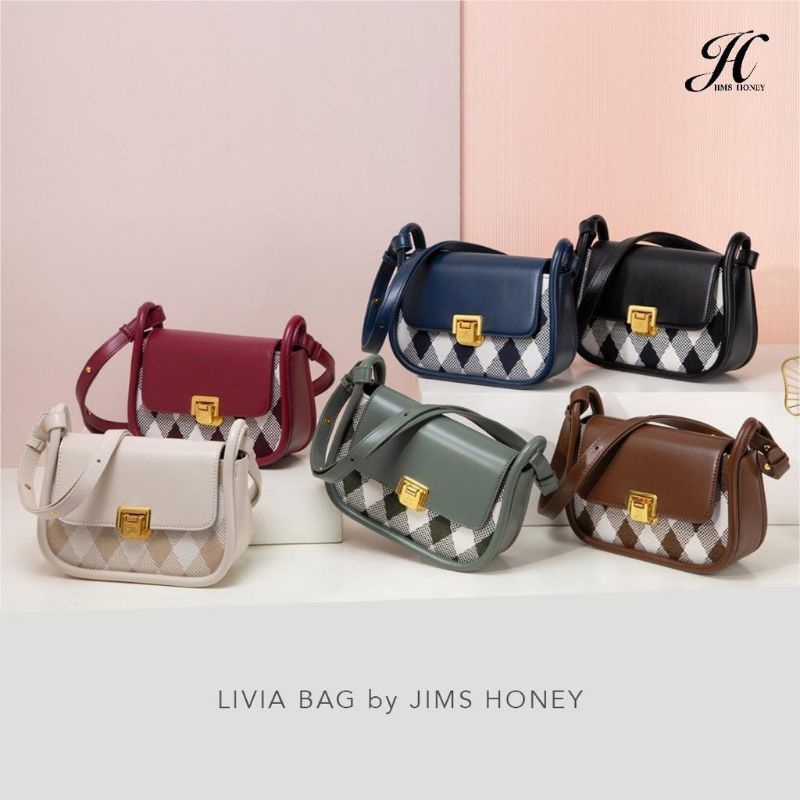 Livia Bag Jims Honey Tas Slempang Wanita Murah Lucu 100% Original