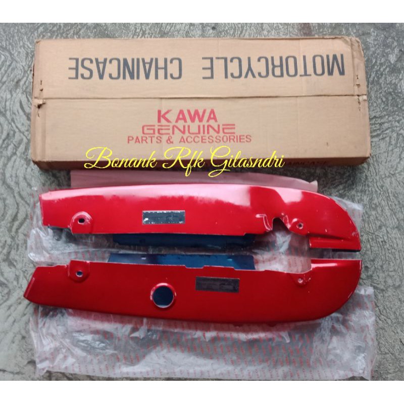 cover chain katengkas Tengkas ketengkas tutup rantai Rante Yamaha Rs100 Rs125 RS 100 125 Ls3 Merah