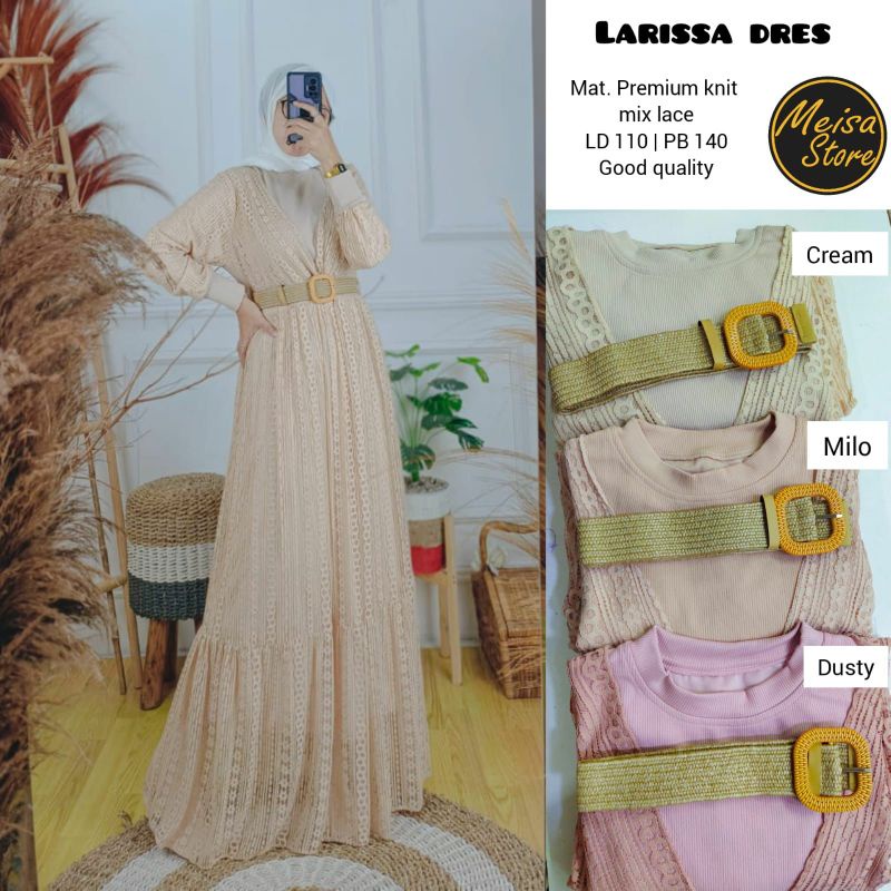 Gamis Polos Larissa Dress