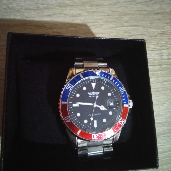 Jam Tangan Mekanik Automatic Winner Submariner Pepsi Termurah