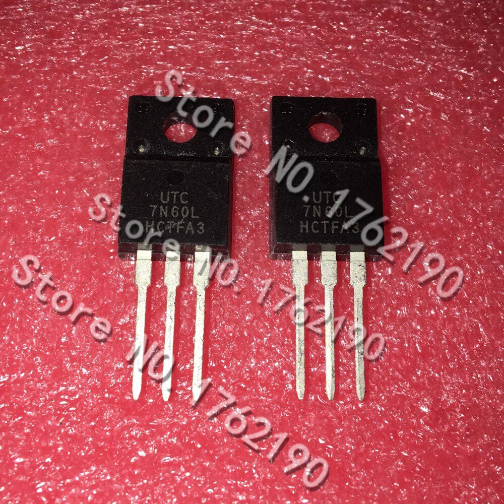 5pcs / LOT transistor MOS UTC7N60L 7N60L TO-220F