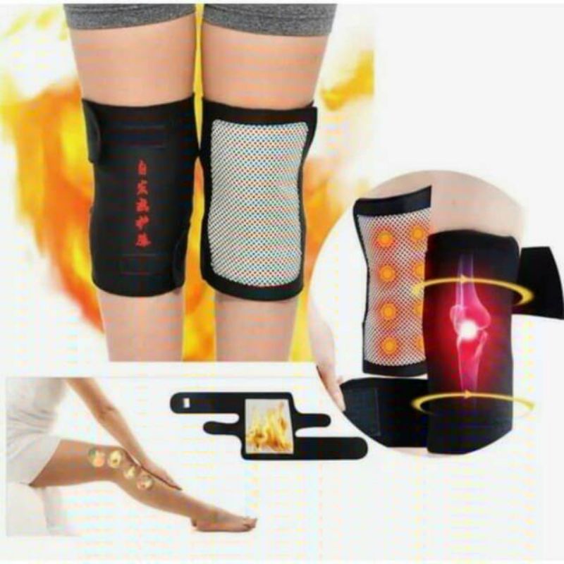 Sabuk Korset Terapi Pemanas Lutut Nyeri Dengkul Sendi Knee Protector