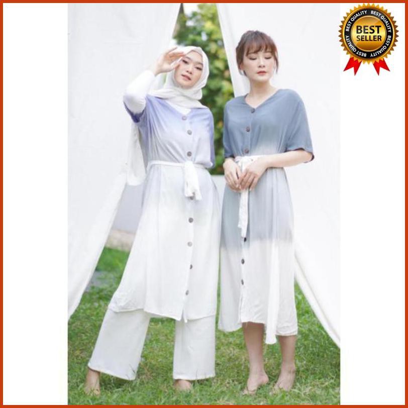 ¸378¢ Legian Dress Maxy Rayon Wanita Tunik Gradasi Tie Dye Busui Friendly @