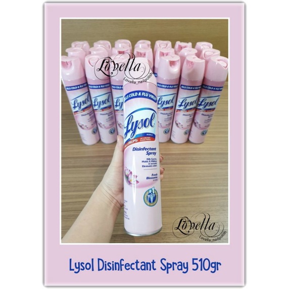 Lysol Disinfectant Spray 340gr & 510gr  FRESH BLOSSOM / Lysol Desinfektan / Desinfektan Lysol