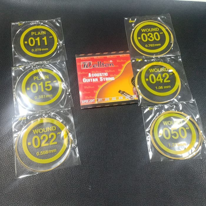 Senar gitar Akustik WELLTON 011 / Acoustic Guitar String WELLTON 011