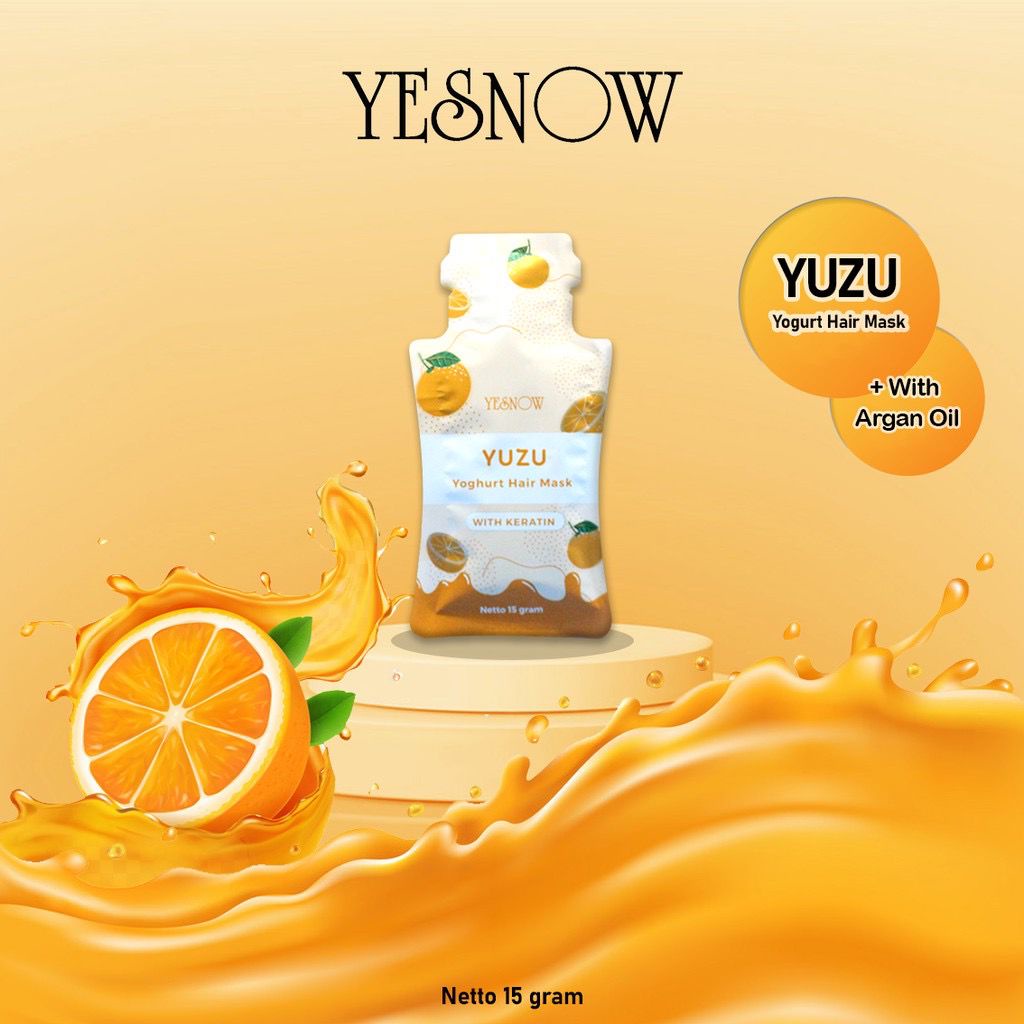 Jual YESNOW YOGHURT HAIR MASK SACHET 15G Shopee Indonesia